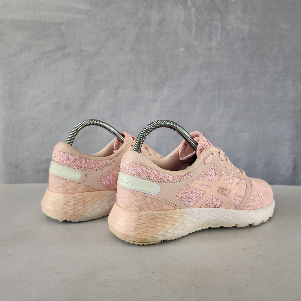 ASICS Shoes Womens 7 Sneakers Pink Low Top Roadhawk Fresh Foam Running Trainers - Picture 7 of 10
